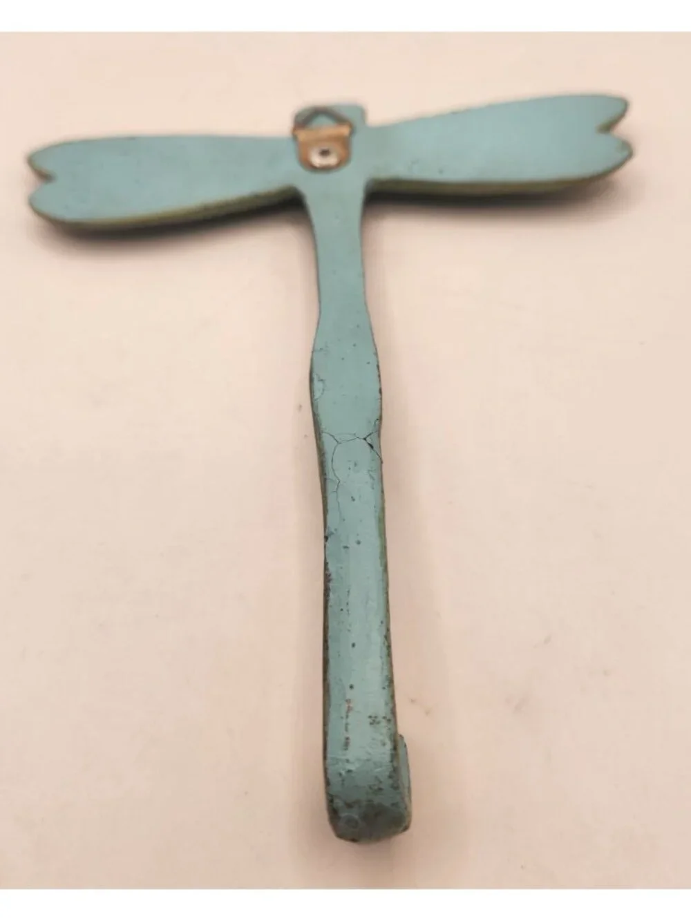 solid cast brass or bronze dragonfly wall hook